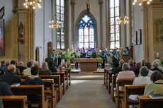 Festgottesdienst für die Kommunionjubilare an Ostermontag (Foto: Karl-Franz Thiede)